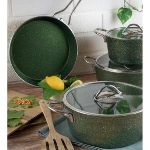 E/G MEHTAP QAZAN DESTİ 7PCS ORKİDE YASİL GRANİT