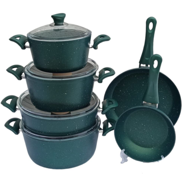 E/G NİPMAR BİANCO QAZAN DEST 10PCS GREEN - Image 2