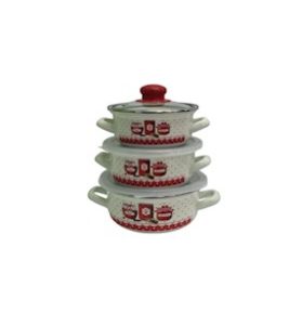 ALEV EMAL QAZAN 3LU BİSİR 12-14-16 T-3735A TOMAT
